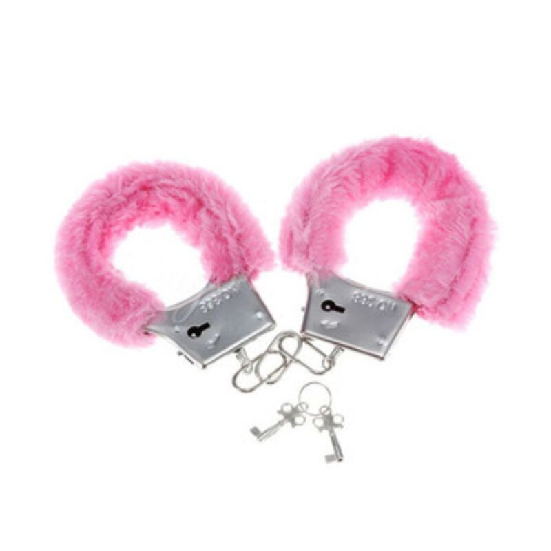 DIABLO PICANTE - PLEASURE FUR HANDCUFFS PINK