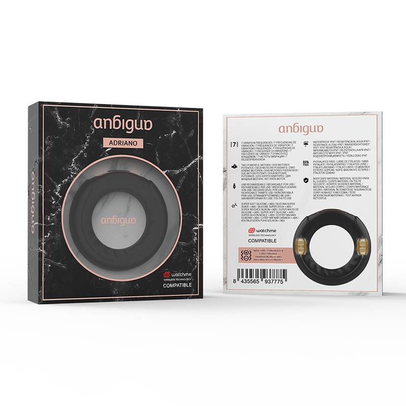 ANBIGUO - ADRIANO VIBRATIONSRING + WATCHME-FERNBEDIENUNG