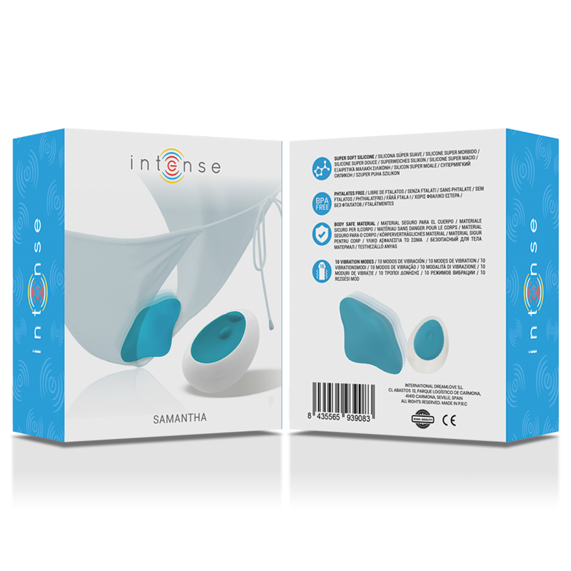 INTENSE - SAMANTHA PANTY REMOTE CONTROL BLUE