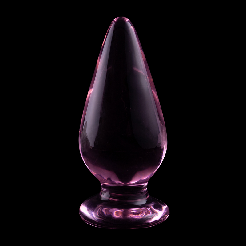 NEBULA SERIES BY IBIZA - MODEL 4 AN*L PLUG BOROSILICATE GLASS PINK 11 CM -Ø- 5 CM