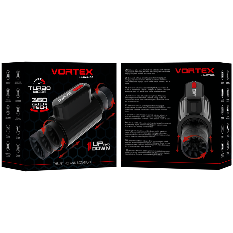 JAMYJOB - VORTEX THRUST AND 360-ROTATING TECH TURBO MODE MASTURBATOR
