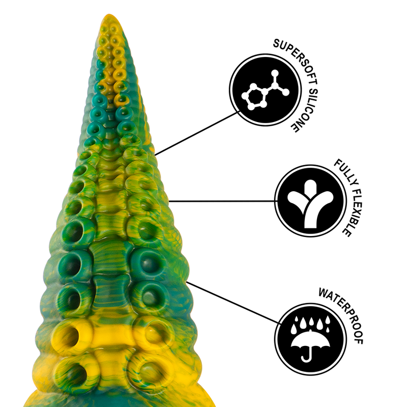 EPIC - CETUS GREEN TENTACLE DILDO, LARGE SIZE