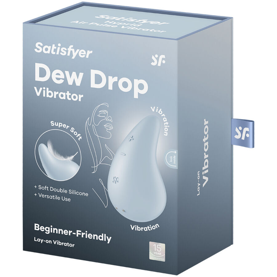 SATISFYER - DEW DROP VIBRATOR PLACE ON BLUE