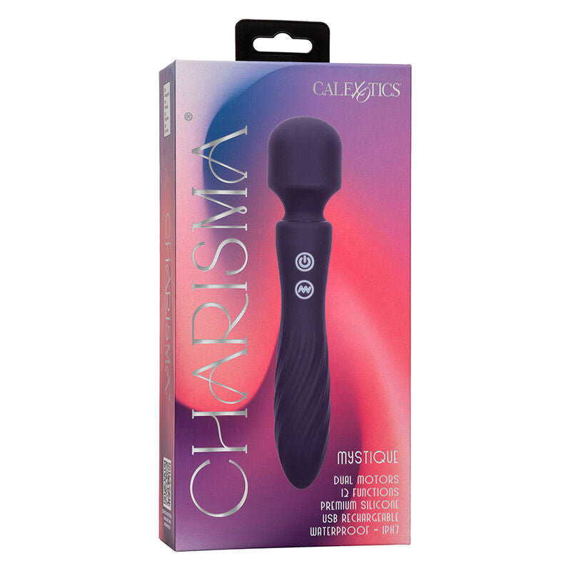 CALEXOTICS - CHARISMA MYSTIQUE MASSAGER DUAL MOTOR 12 FUNCTIONS 20.5 CM X 4.5 CM PURPLE