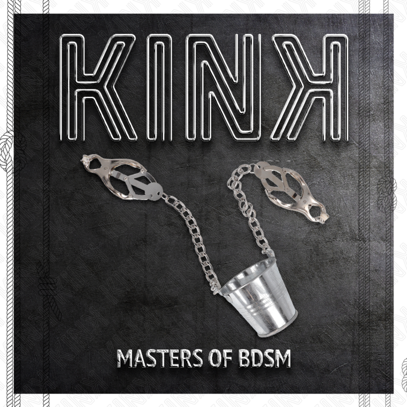 KINK - NIPPLE CLAMPS WITH BUCKET SILVER