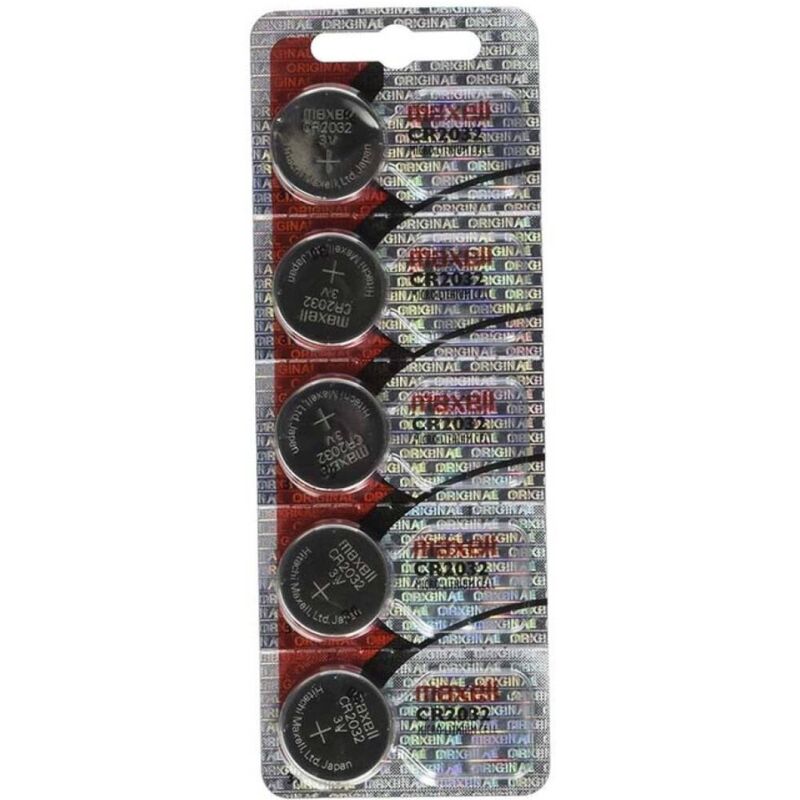 MAXELL - LITHIUM BATTERY CR2032 3V - 5 UNITS