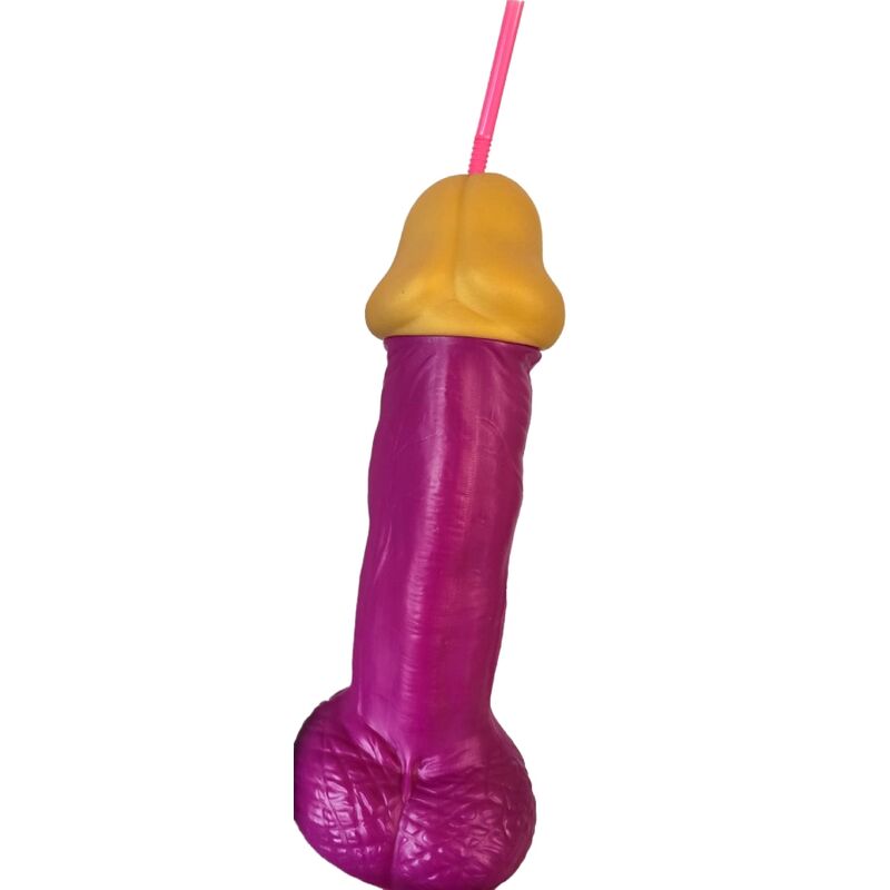 DIABLO PICANTE - PINK PLASTIC PENIS MADE OF GLASS