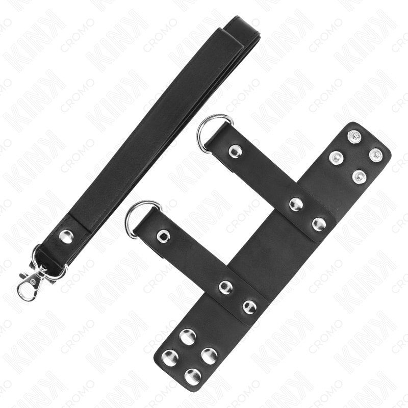KINK - COCK RING WITH ADJUSTABLE LEATHER STRAP