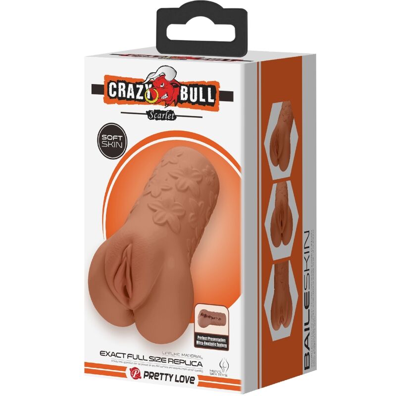 CRAZY BULL - SCARLET VAGINA AND ANUS DESIGN WITH FLOWERY FLESH