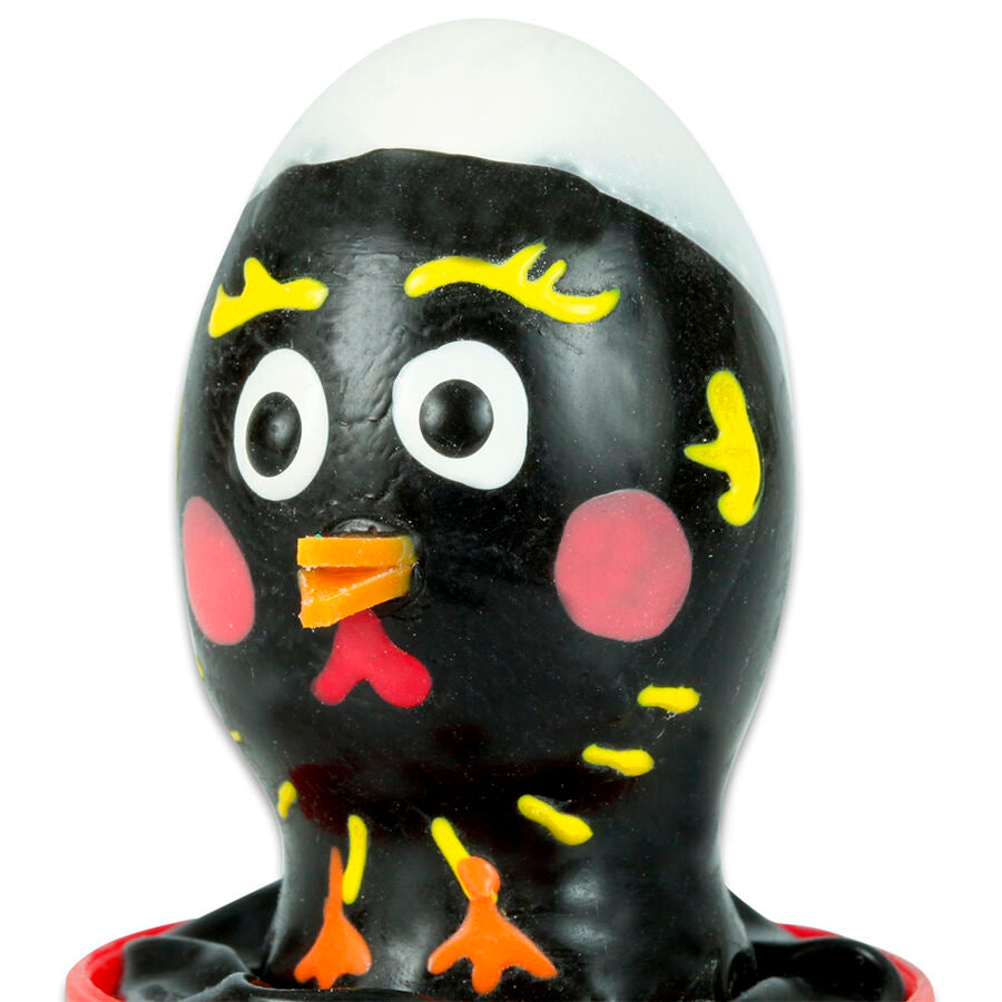 CONDOMERIE - HAND-PAINTED NOVELTY CONDOMS CHICKEN BLACK