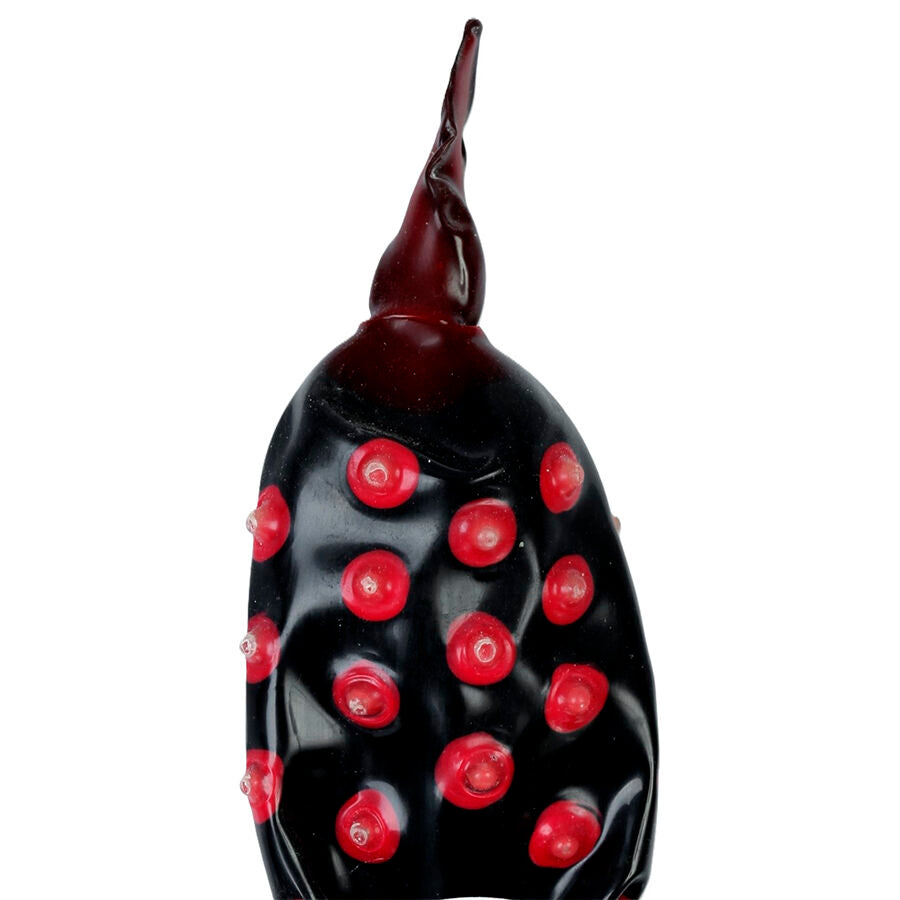CONDOMERIE - HAND-PAINTED NOVELTY CONDOMS BLACK FAKIR XL