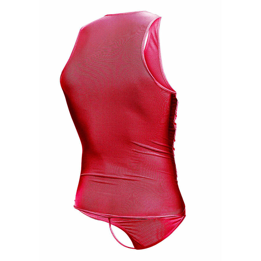 MOB - ROTER TRANSPARENTER BODYSHEE GRÖSSE S/M