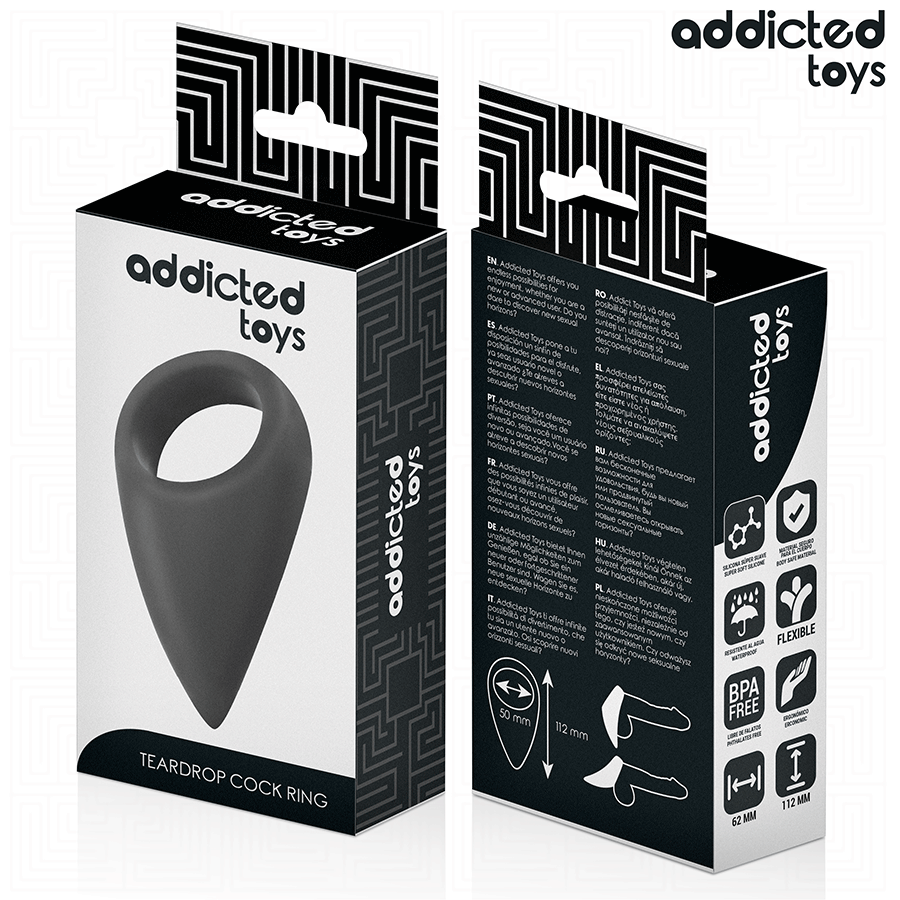 ADDICTED TOYS - TEAR-SHAPED COCK RING