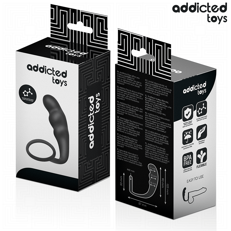ADDICTED TOYS - ANAL PLUG WITH RING MODEL 4