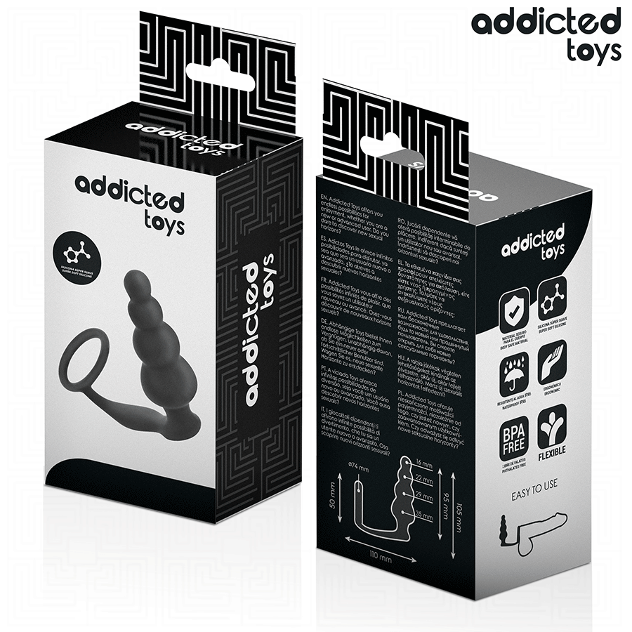ADDICTED TOYS - ANAL PLUG WITH RING MODEL 5