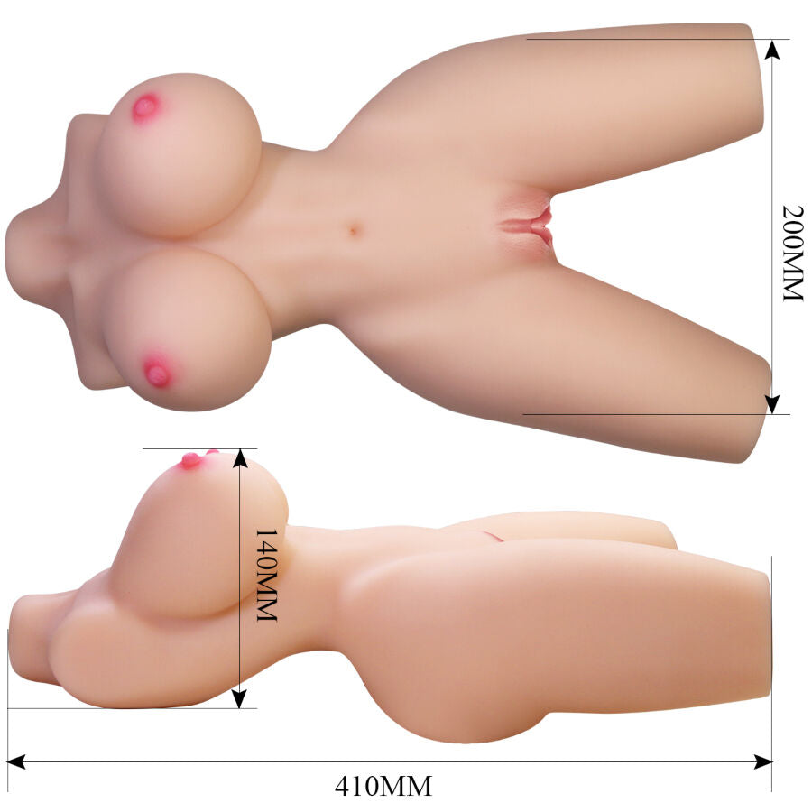 CRAZY BULL - LILY REALISTISCHER WEIBLICHER TORSO VAGINA UND ANAL 4 KG