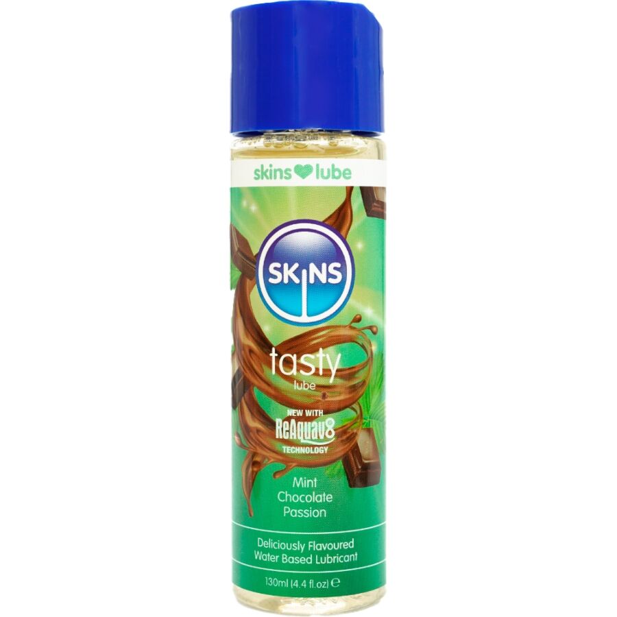 SKINS - DELICIOUS, WATER-BASED LUBRICANT MINT & CHOCOLATE 130 ML