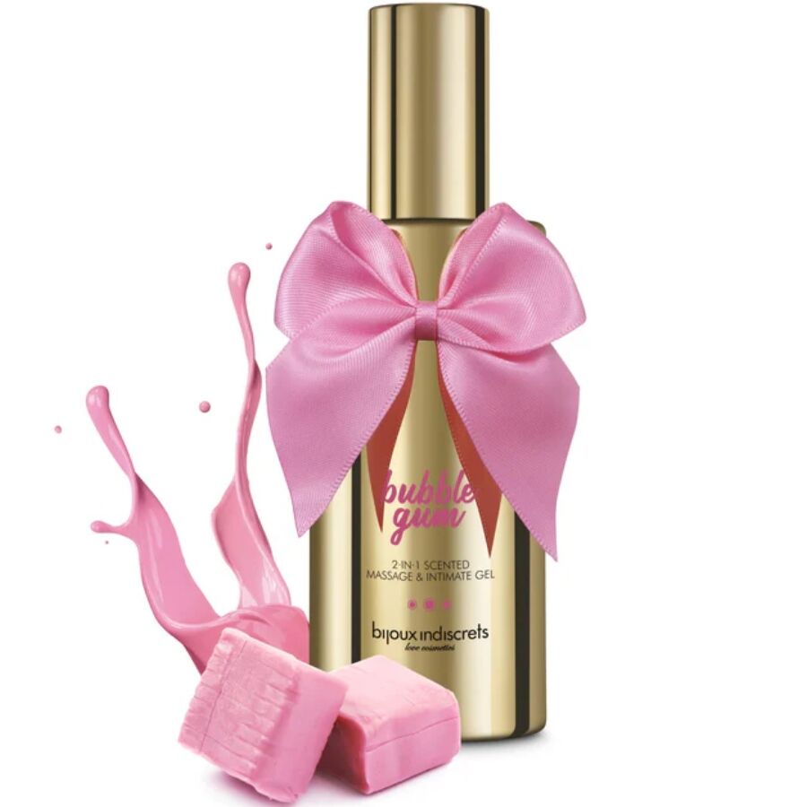BIJOUX INDISCRETS - BUBBLE GUM 2·IN·1 DUFTENDES MASSAGE- & INTIMGEL 100 ML