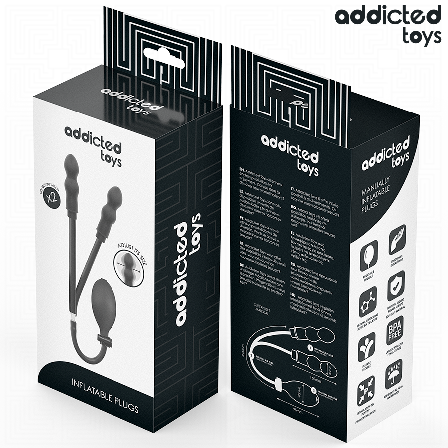 ADDICTED TOYS - AUFBLASBARER DOPPEL-ANTISKLOPF MODELL 1