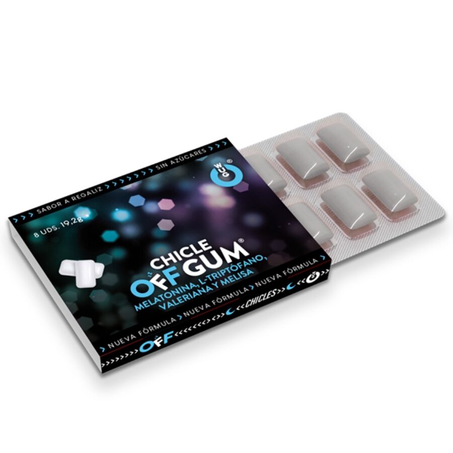 WUG GUM - OFF FROM BALLERINA, TRYPTOPHAN, LEMON BALM AND MELATONIN 1 X 8 UNITS