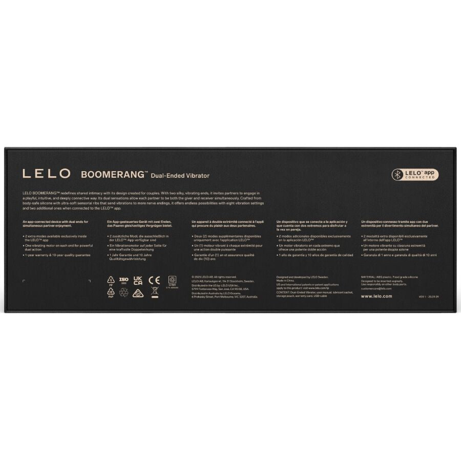 LELO - BOOMERANG DUAL-ENDED VIBRATOR PURPLE
