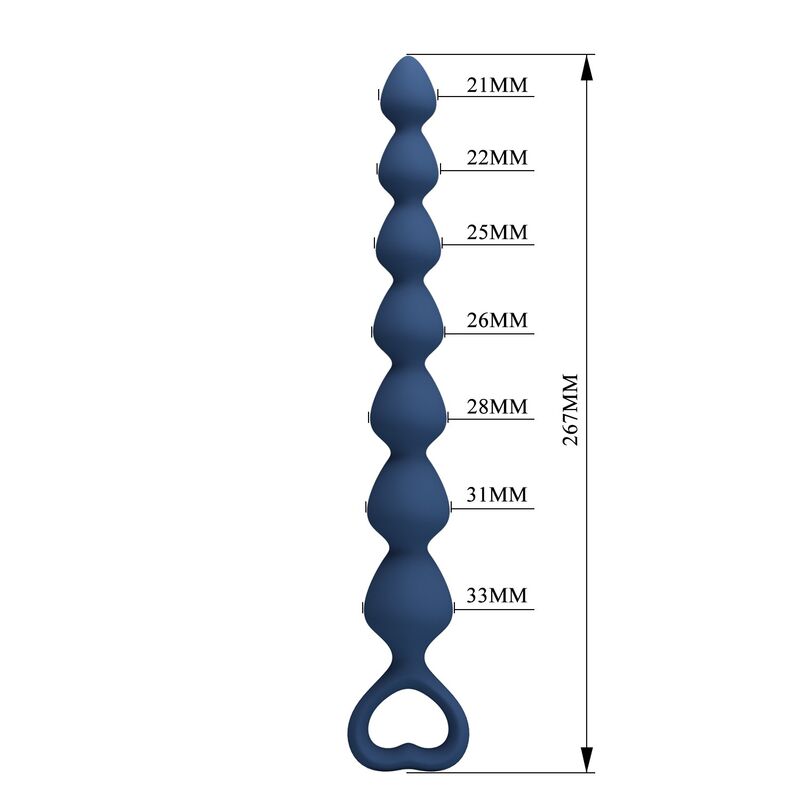 MR PLAY – BLAUE SILIKON-ANALKAPSELN & ANALPLUG 26,7 CM
