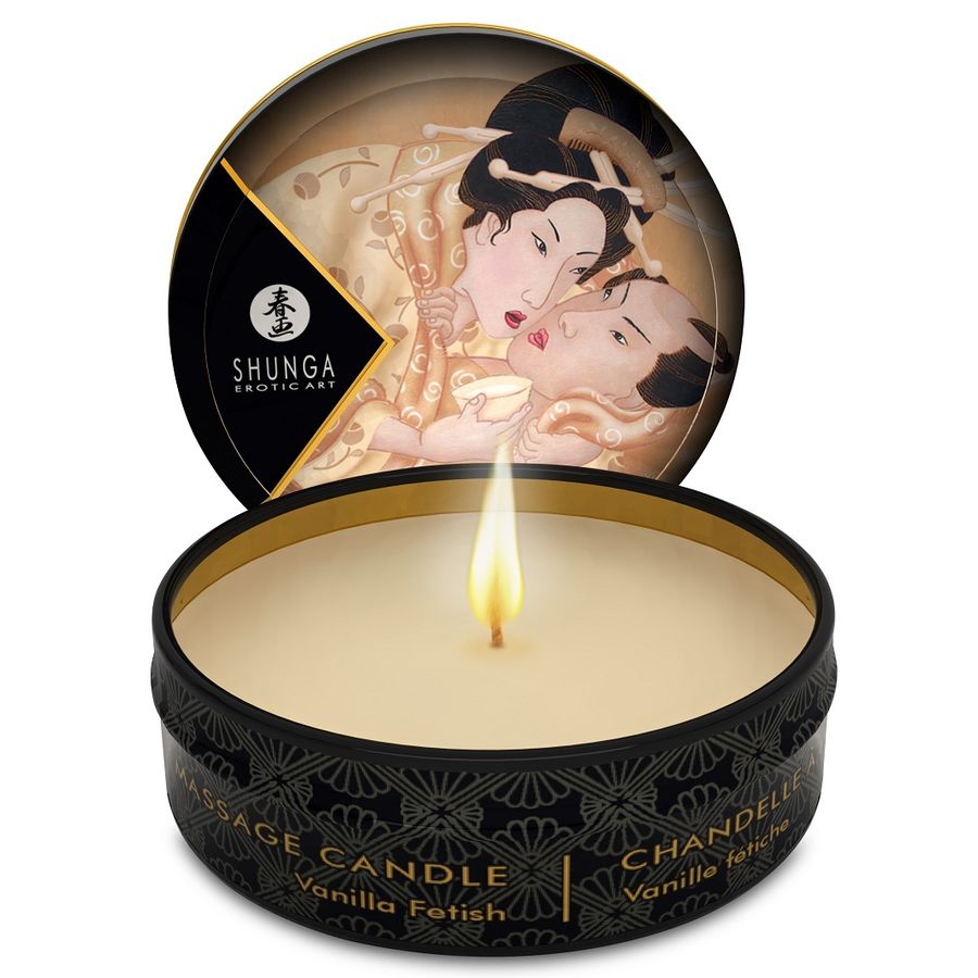 SHUNGA - MINI CARESS BY CANDLELIGHT VANILLA MASSAGE CANDLE 30 ML