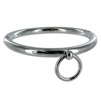 METAL HARD - BDSM NECKLACE WITH 10CM RING