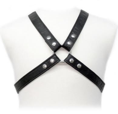 LEATHER BODY - LACED HARNESS IN GARMENT