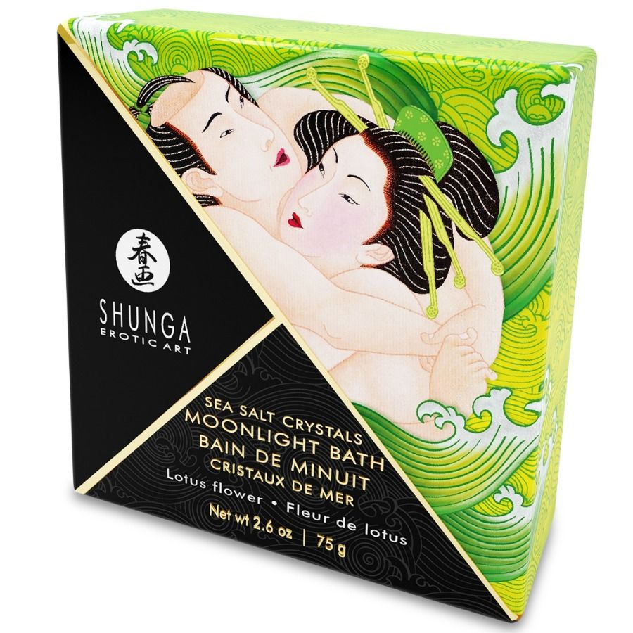 SHUNGA - LOTUS-FLAVORED BATH OR SALTS 75 GR