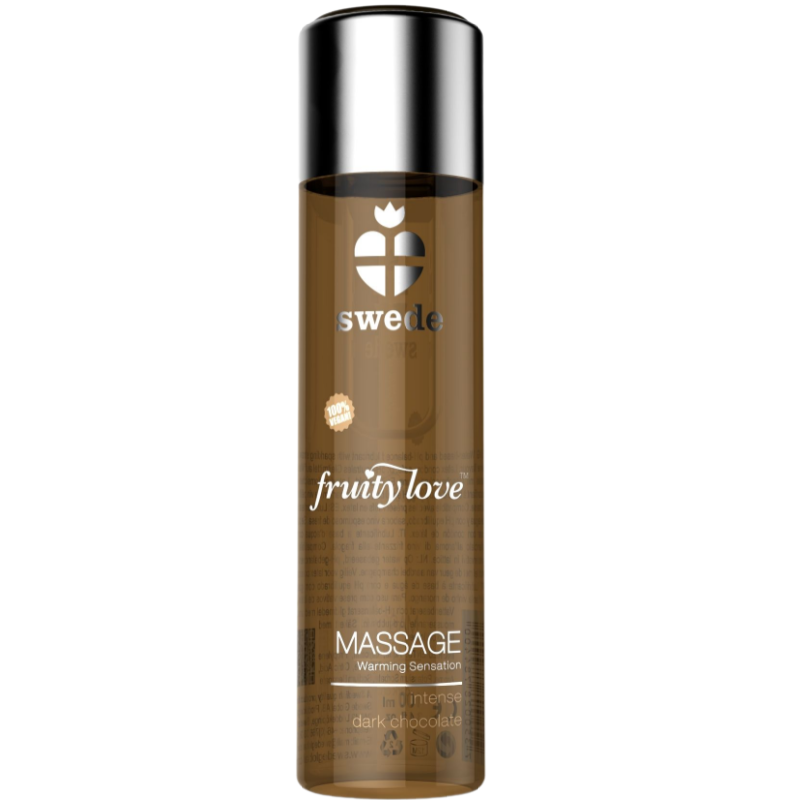 SWEDE - FRUITY LOVE MASSAGE OIL WITH WARMING EFFECT INTENSE DARK CHOCOLATE 120 ML