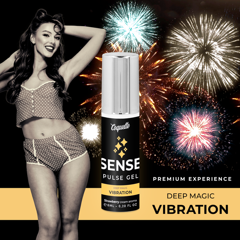 COQUETTE CHIC DESIRE - PULSE STRAWBERRY VIBRATIONS GEL PREMIUM LIQUID 6ML