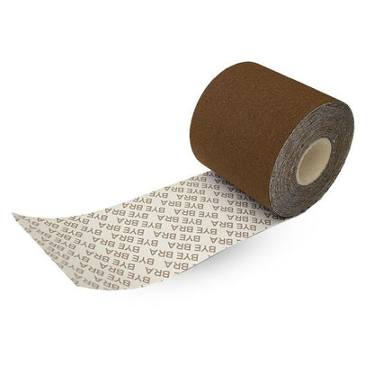 BYE-BRA - BODY TAPE 5 M X 6.5 CM + 3 PAIRS OF NUDE NIPPLE COVERS