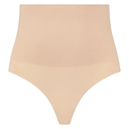 BYE-BRA - NAHTLOSER GÜRTEL STIL TANGA BEIGE GRÖSSE XL