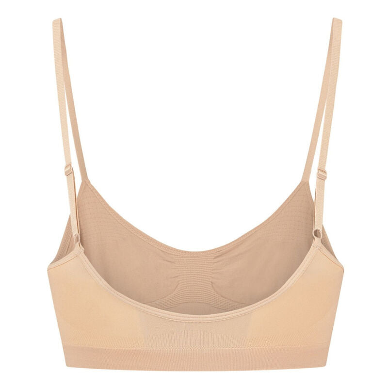 BYE-BRA - MEDIUM CONTROL SEAMLESS BRA BEIGE SIZE XL
