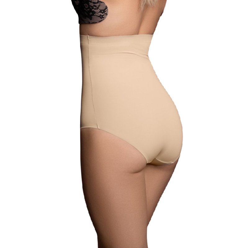 BYE-BRA - SEAMLESS BELT STYLE PANTIES BEIGE SIZE S
