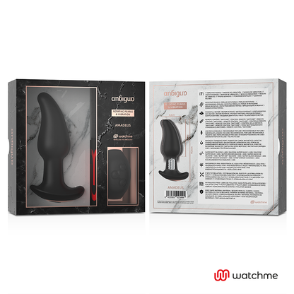 ANBIGUO - WATCHME REMOTE CONTROL VIBRATOR WITH ROTATING ANAL BEADS AMADEUS