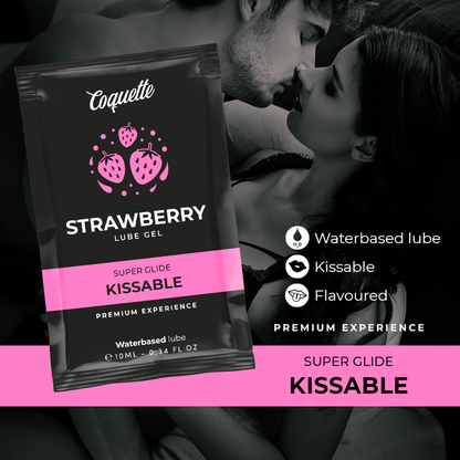 COQUETTE CHIC DESIRE - KISSABLE STRAWBERRY-FLAVOURED WATER-BASED LUBRICANT POUCH 10 ML