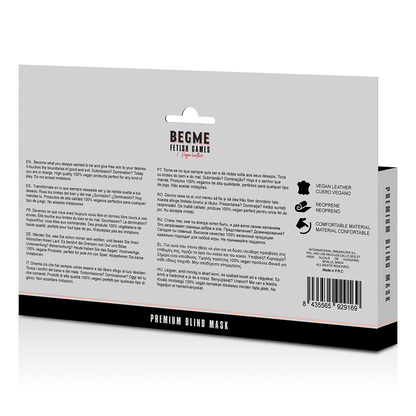 BEGME - RED EDITION PREMIUM BLINDFOLD WITH NEOPRENE LINING