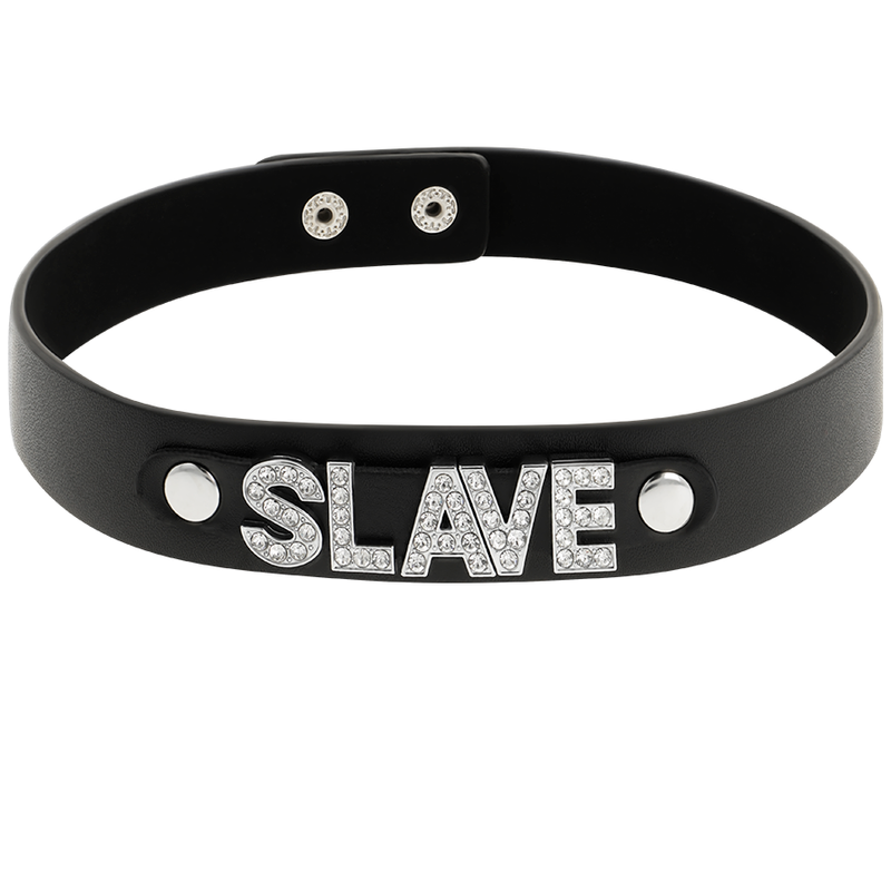 COQUETTE CHIC DESIRE - VEGAN LEATHER SLAVE COLLAR