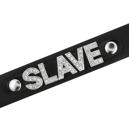 COQUETTE CHIC DESIRE - VEGAN LEATHER SLAVE COLLAR