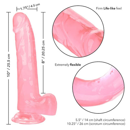 CALEXOTICS - KING DILDO PINK 8"
