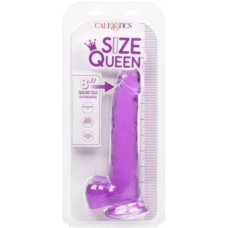 CALEXOTICS - KING SIZE DILDO PURPLE 8 IN