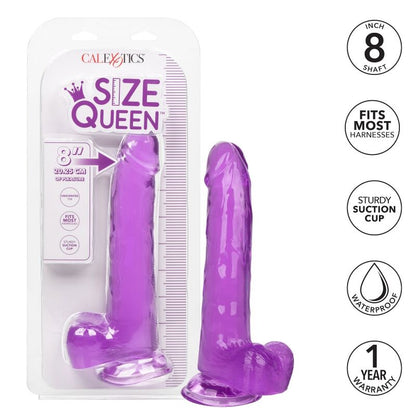 CALEXOTICS - KING SIZE DILDO PURPLE 8 IN