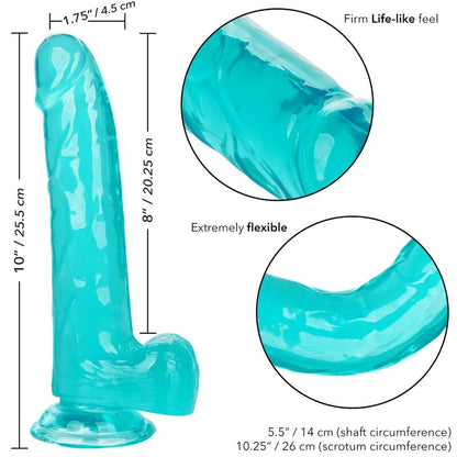 CALEXOTICS - QUEEN DILDO BLUE 20.3 CM