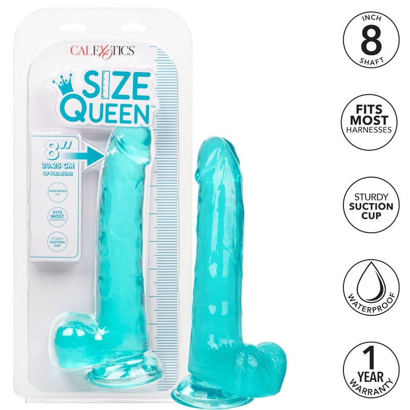 CALEXOTICS - QUEEN DILDO BLUE 20.3 CM