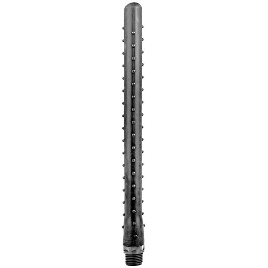 ALL BLACK - RIDGED DOUCHE ANAL SILICONE 27 CM