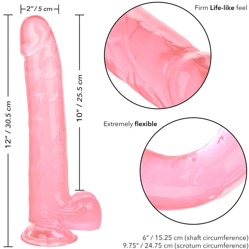 CALEXOTICS - QUEEN SIZE DILDO PINK 25.5 CM