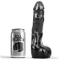 ALL BLACK - REALISTIC ANAL DILDO 20 CM