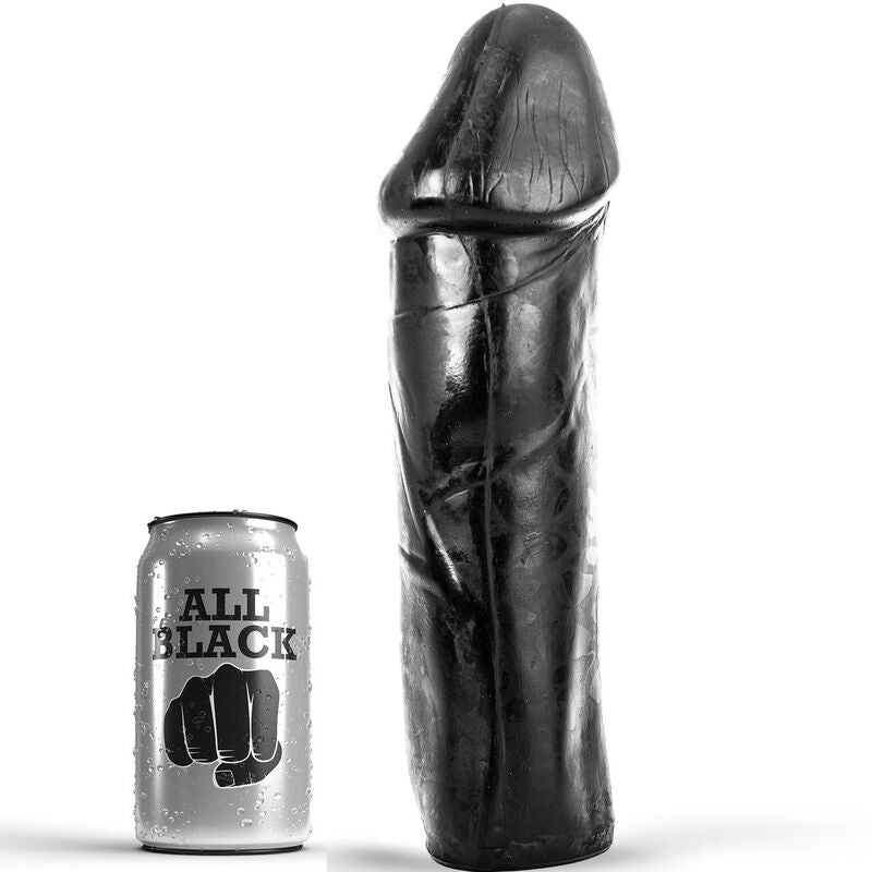 ALL BLACK - PENIS 28 CM WITHOUT TESTICLES